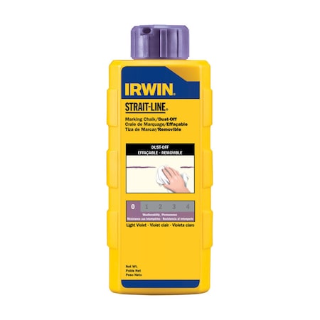 Irwin Irwin Strait-Line 6 oz Dust-Off Marking Chalk Light Violet 1 pk 4935426